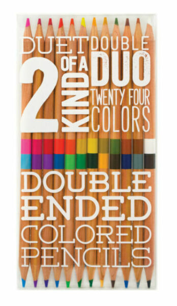 Two of Kind Double Ended Colored Pencils Set of 12 Ooly