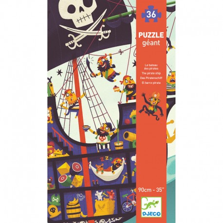 Puzzle géant 36 pcs Le Bateau de Pirate