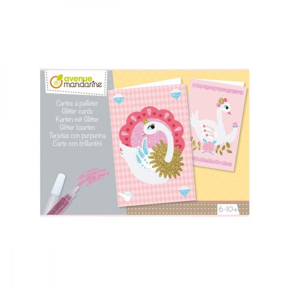 Cartes à pailleter