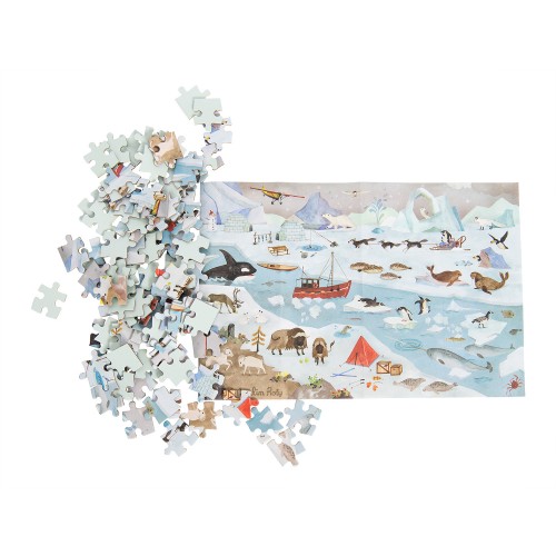 Puzzle de l'explorateur La Banquise 96 pièces