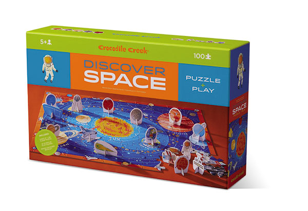 Discover Space Puzzle + Play 100 pcs