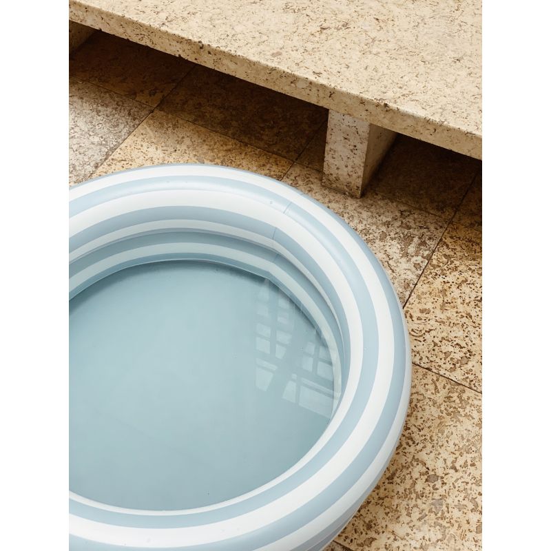 Piscine Leonore Pool Stripe Sea Blue Creme de la creme Liewood