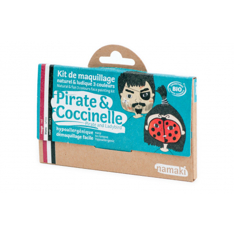 Kit De Maquillage Naturel 3 Couleurs Pirate & Coccinelle Namaki