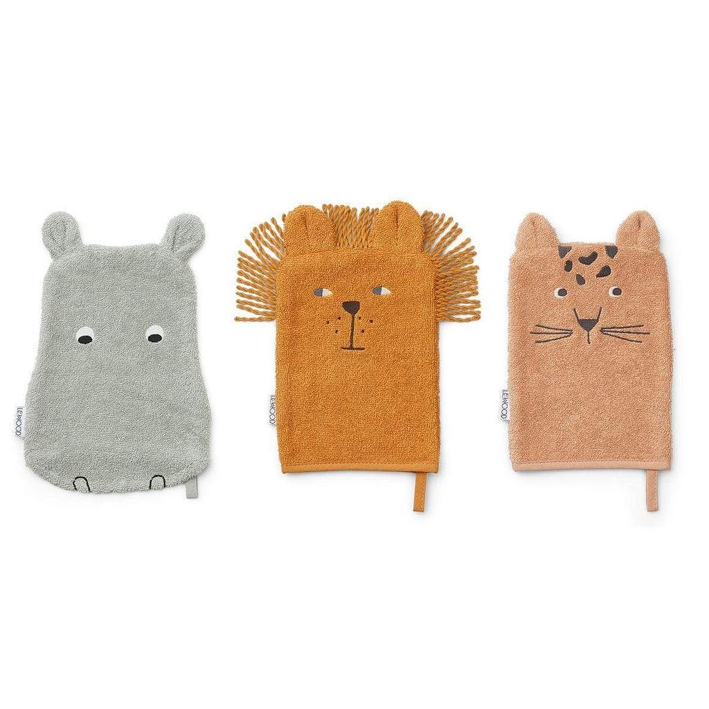 Sylvester Washcloth 3 pack Safari Mix