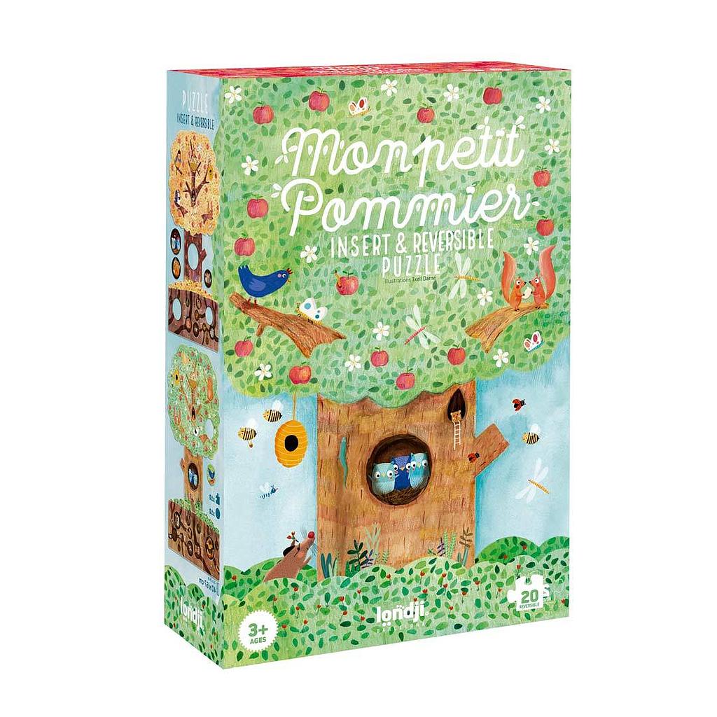 Mon Petit Pommier Insert & Reversible Puzzle 20 pcs Londji