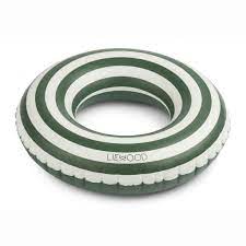 Donna Swim Ring Stripe Garden Green/Creme de la Creme Liewood
