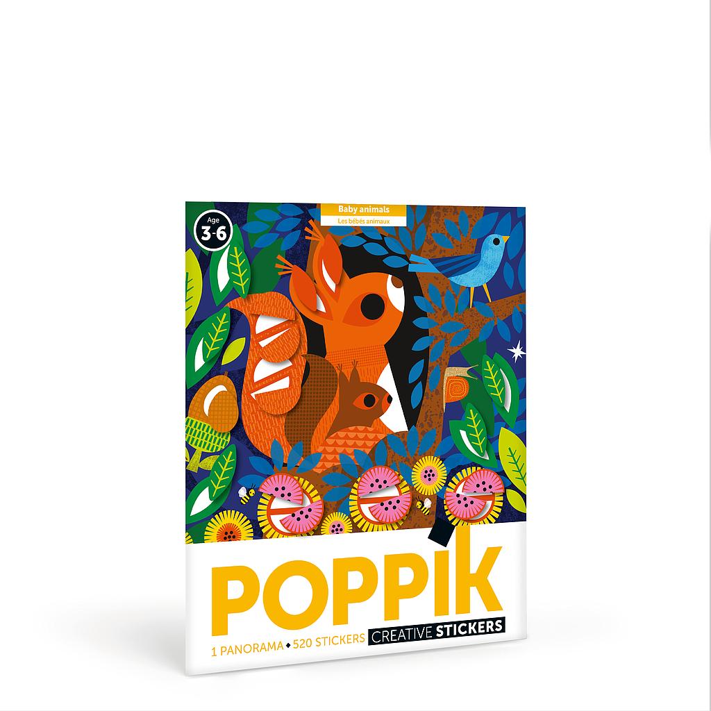 My Sticker Panorama Baby Animals - Poppik