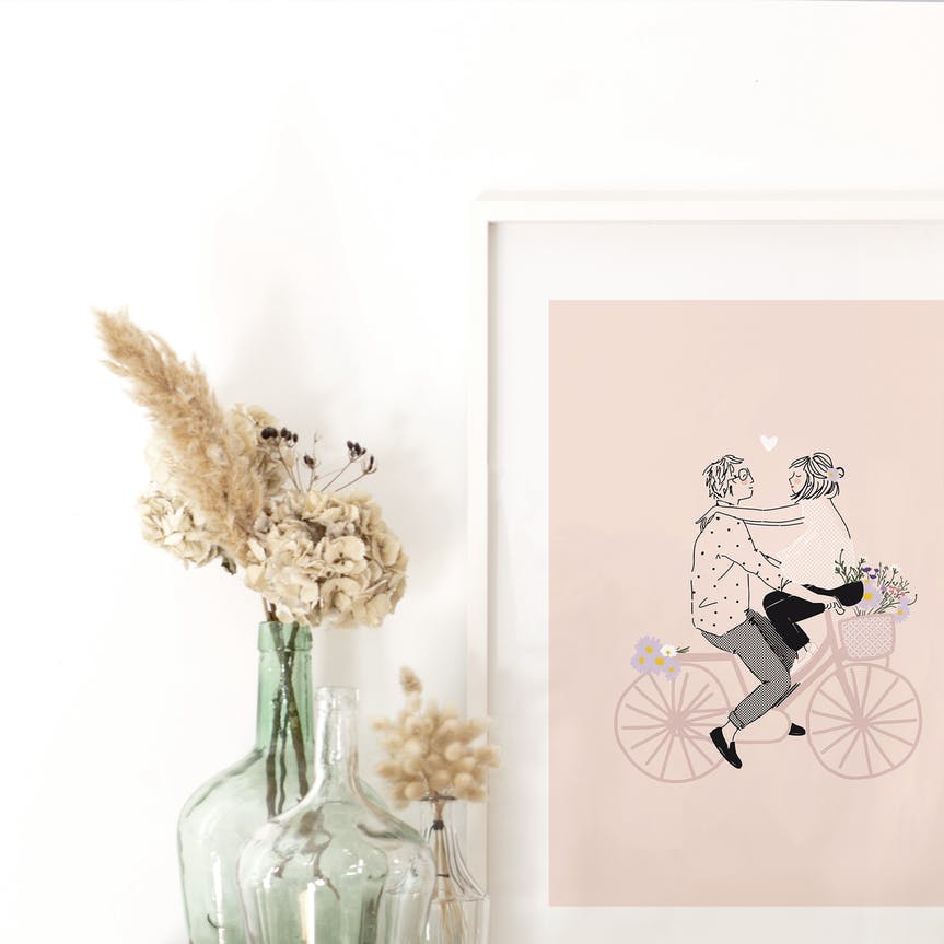 Affiche Sur Mon Vélo A5 - My Lovely Thing