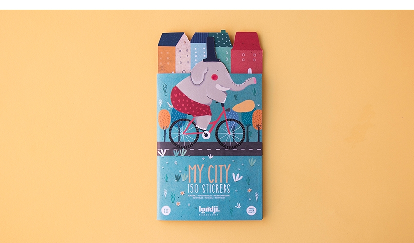 150 Stickers repositionnables My City - Londji