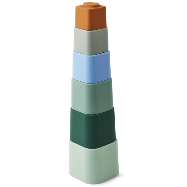Zuzu Stacking Cups Dove Blue Liewood - Tour à empiler