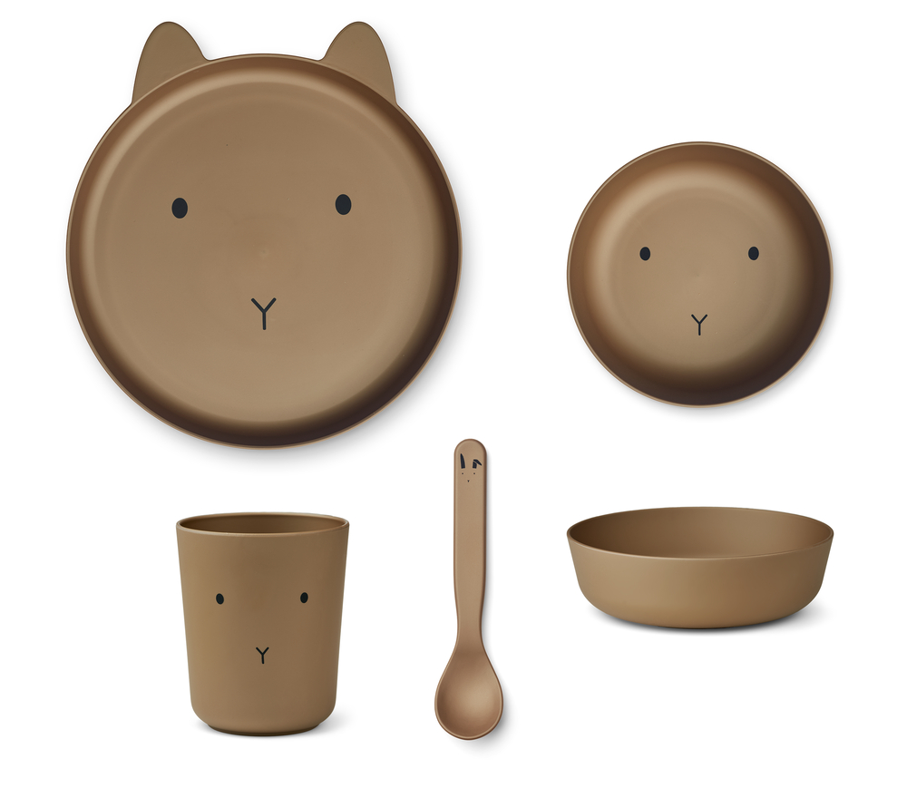 Brody Junior Set Rabbit Oat - Service de table Liewood