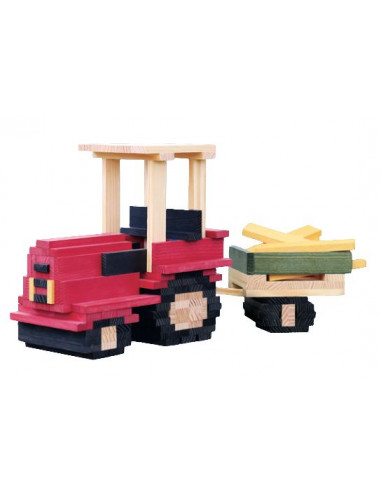Coffret Tracteur Kapla 155 pcs