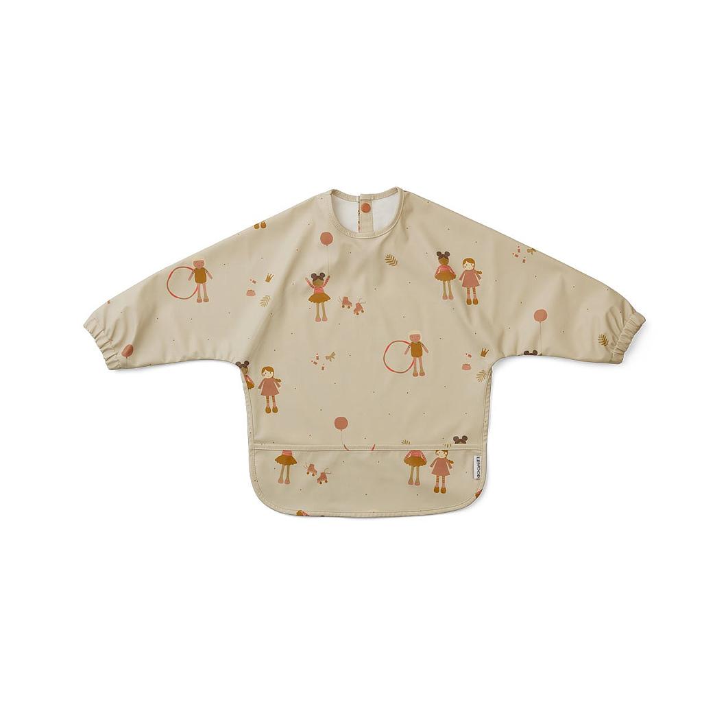 Bavoir à manches - Merle Cape Bib - Doll/Sandy Mix Liewood