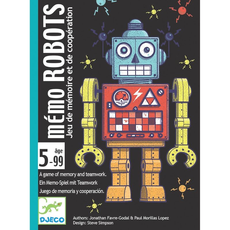 Jeu de cartes Mémo Robots Djeco