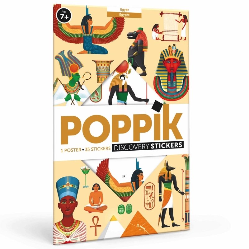 Poster Egypte 35 stickers repositionnables Poppik