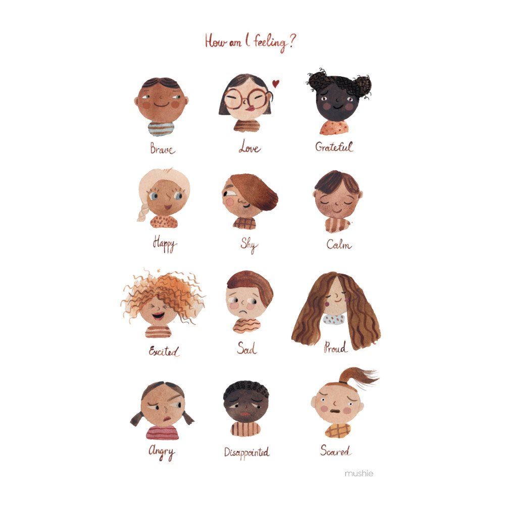 Poster Feelings Medium A3 - Mushie