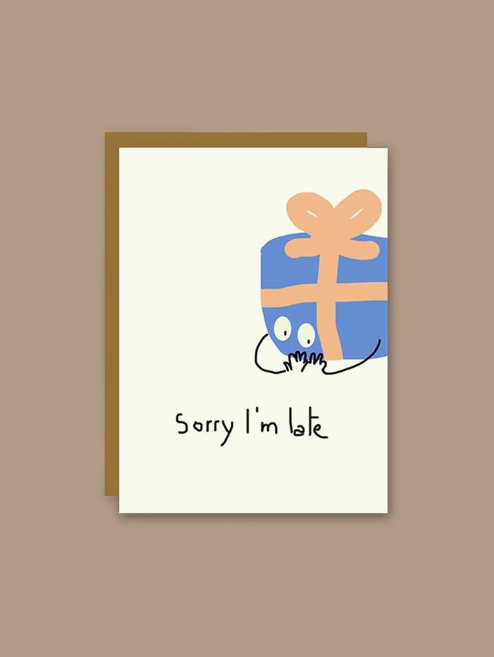 Carte Sorry I'm late Sous-bois