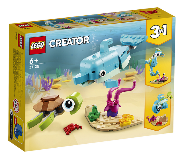 Le dauphin et la Tortue Lego