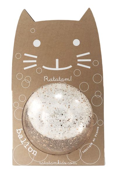 Ballon Bulle Paillettes Cuivre 12 cm Ratatam