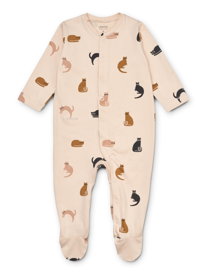Pyjama Miauw Apple Blossom Mix 3 mois Liewood / Boye Printed Jumpsuit