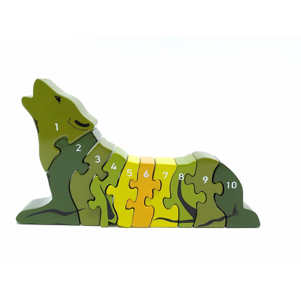 Puzzle 1 à 10 Loup La Pachamama