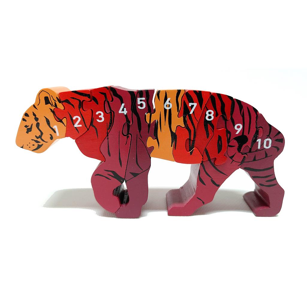 Puzzle 1 à 10 Tigre La Pachamama