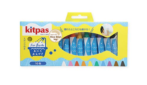 10 crayons pour le bain Kitpas