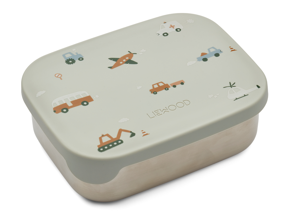 Arthur Lunchbox Vehicles Dove Blue Mix Liewood