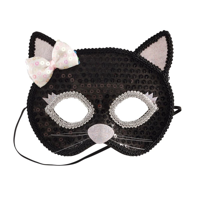 Masque Chat, noir-argent