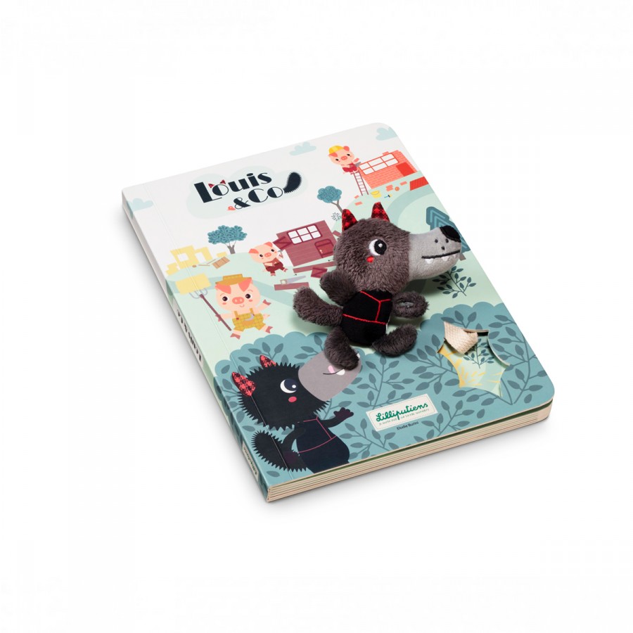Livre Parcours en carton 3 petits cochons Lilliputiens