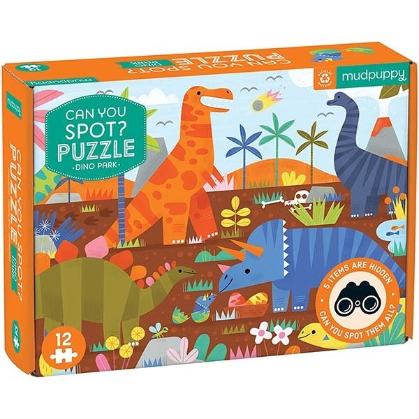 Puzzle Can You Spot ? Dino Park 12 pcs