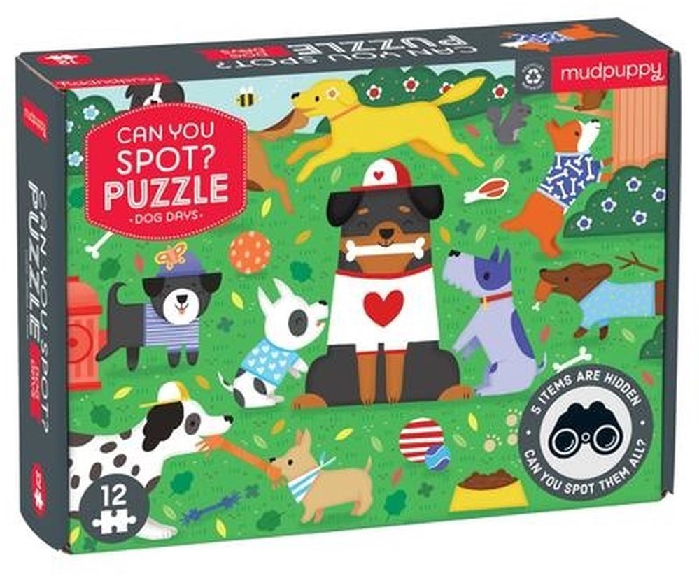 Puzzle Can You Spot ? Dog Days 12 pcs