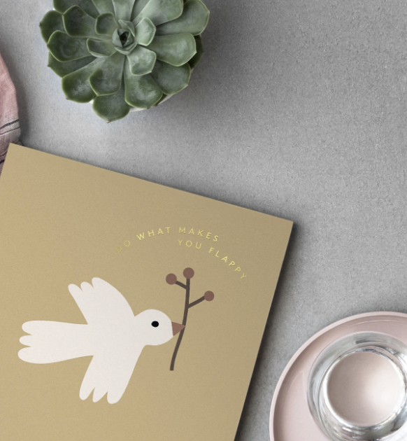 Do What Makes You Flappy Greeting Card Little Otja