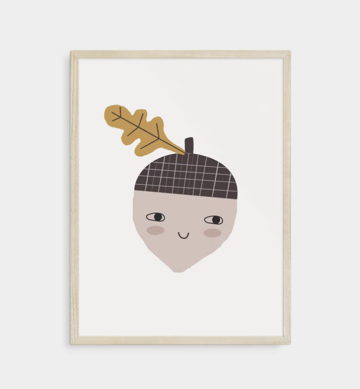 Poster Happy Acorn A3 Little Otja
