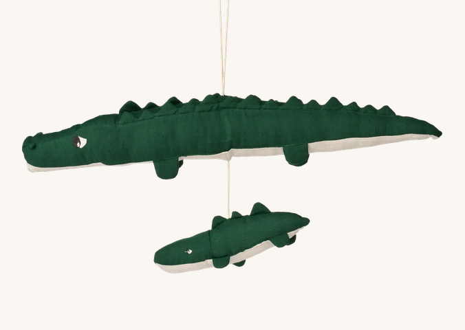 Crocodile Angela Music Mobile Garden Green Liewood