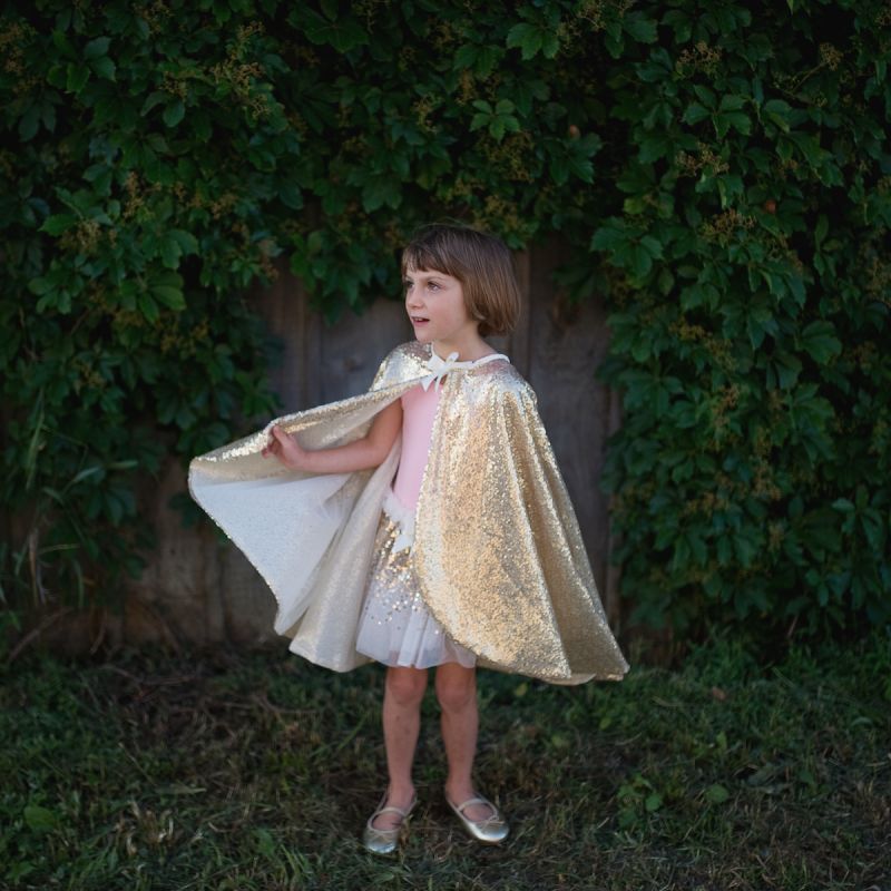 Gracious Gold Sequins Cape Taille 4-6 ans
