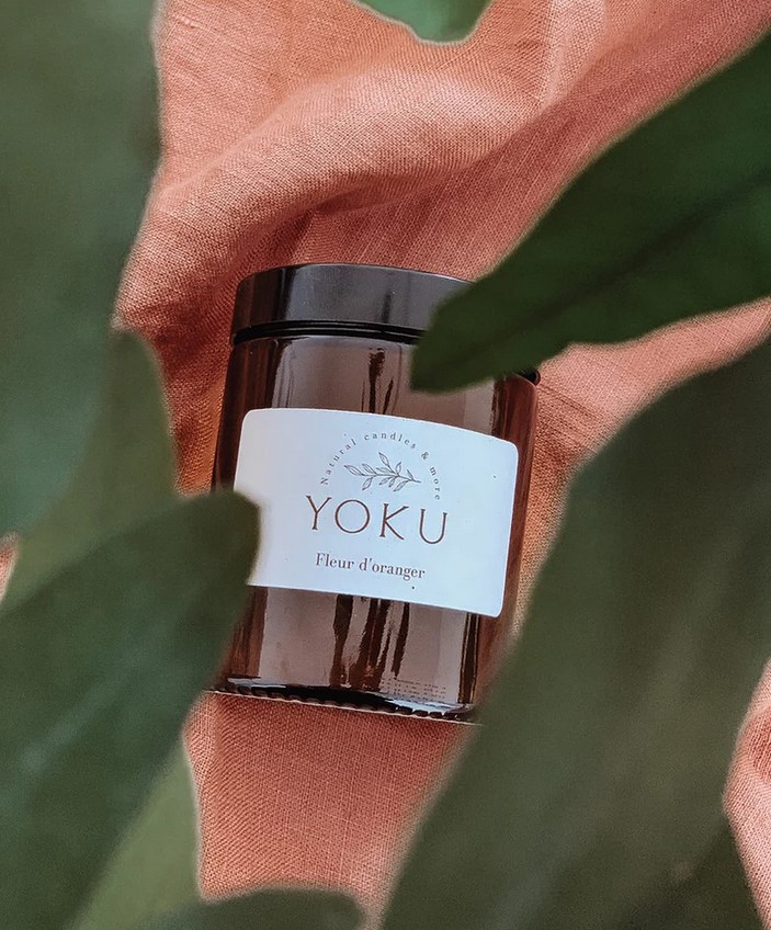 Bougie ambrée 180 ml Yoku (senteur aléatoire)