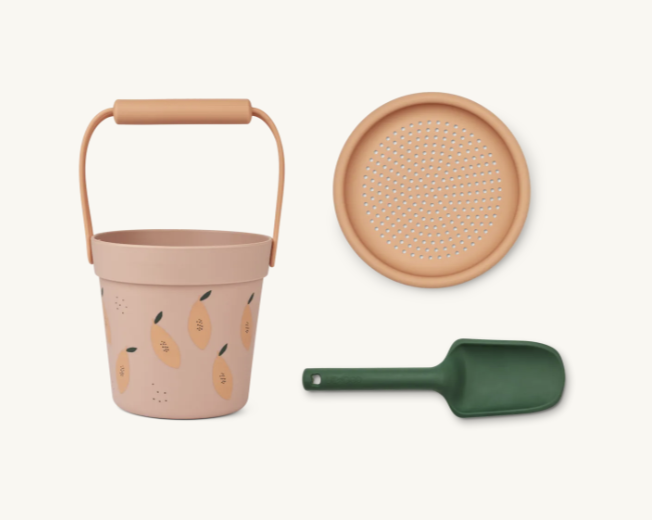 Elmo Beach Set Papaya Pale Tuscany Liewood