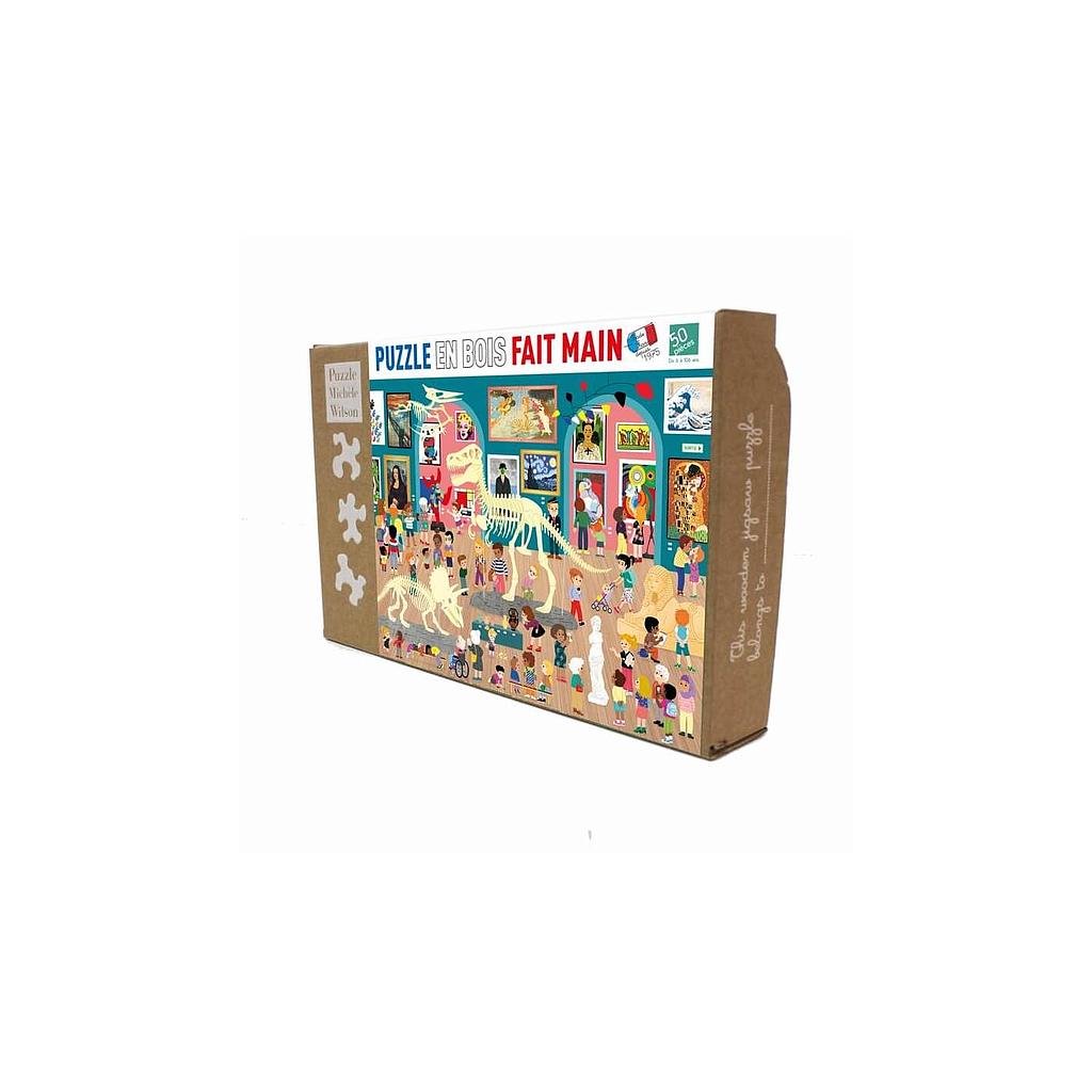 Puzzle en bois fait main Visite au musée 50 pcs