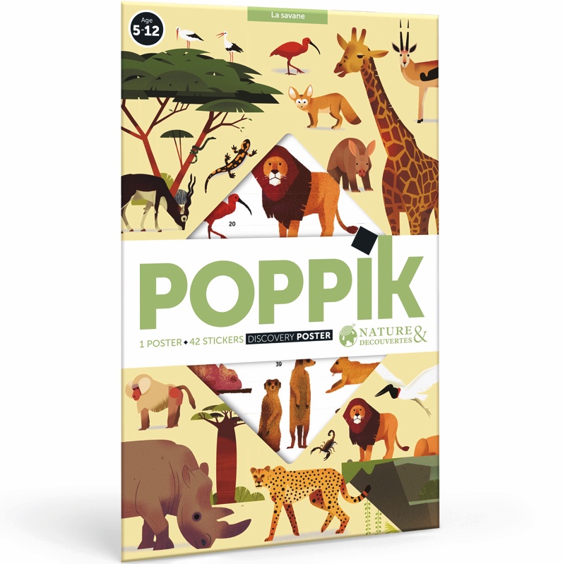 Poster à stickers La Savane Poppik