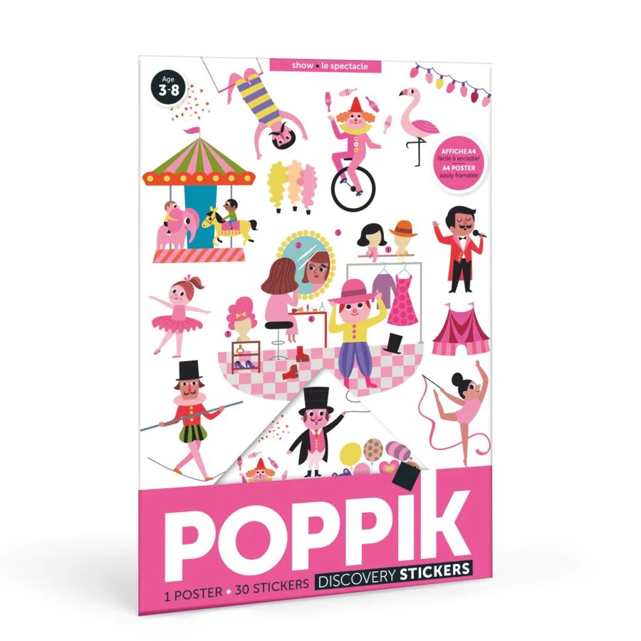 MiniPoster à stickers Le spectacle Poppik