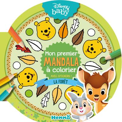 Mon premier mandala à colorier avec stickers Disney Baby