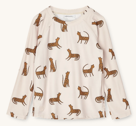 Noah Swim Tee Leopard Sandy 3 mois Liewood