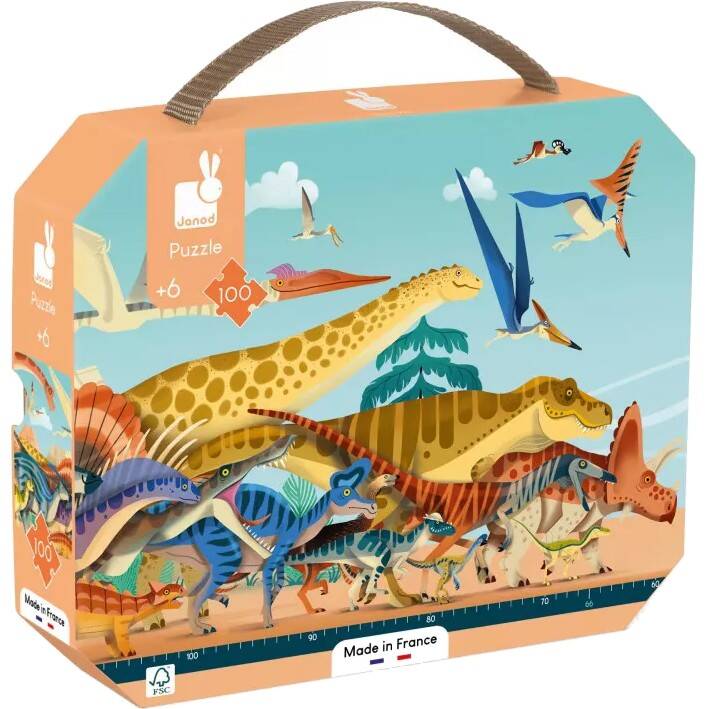 Puzzle panoramique Dinosaures 100 pcs