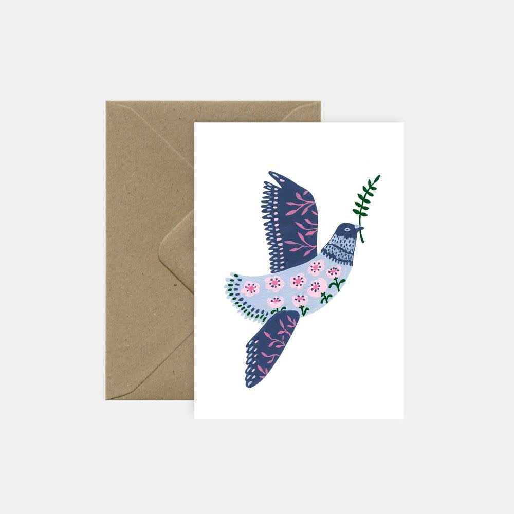  Carte Flowers and Peace Pink Cloud Studio 