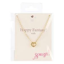 Collier pendentif coeur doré Souza