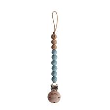Pacifier Clip Eva Cadet Blue Mushie