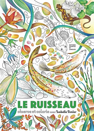 Livre de coloriage Le ruisseau