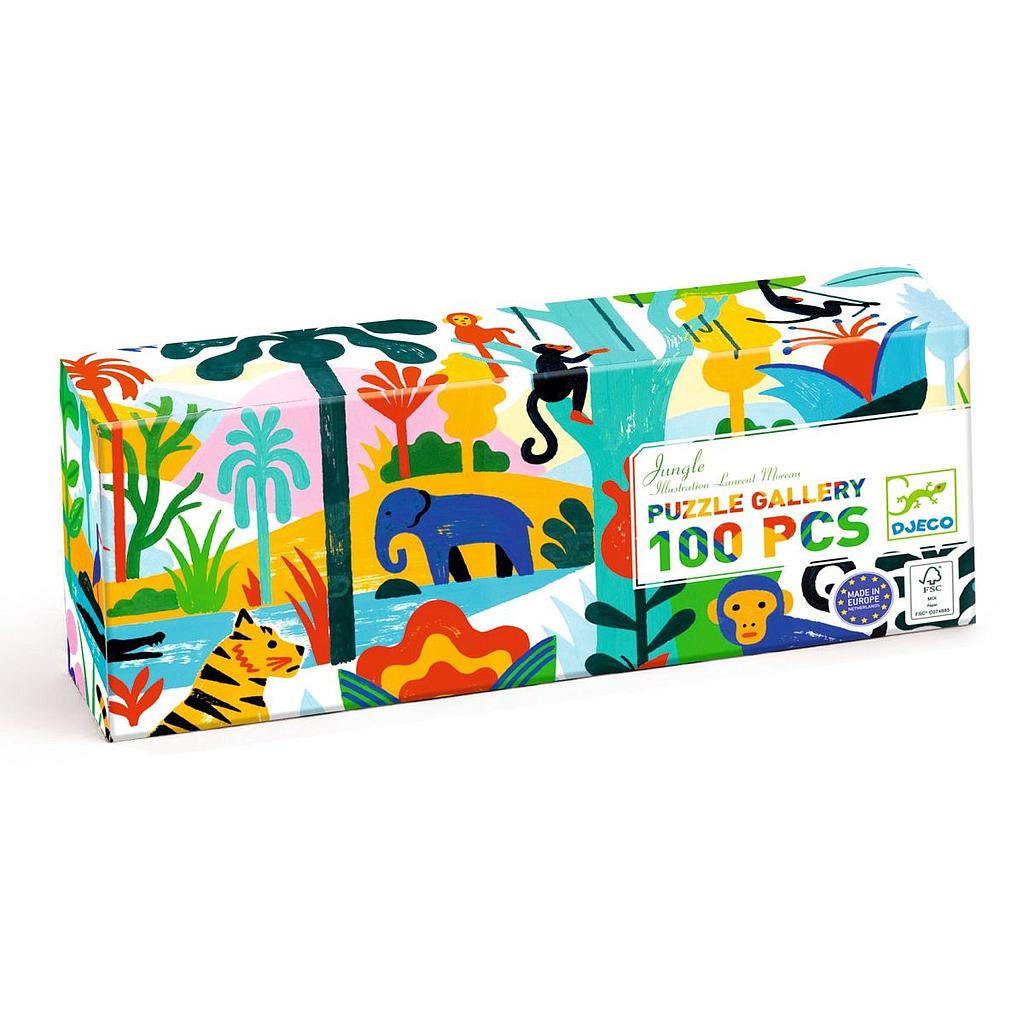 Puzzle Gallery Jungle 100 pcs Djeco
