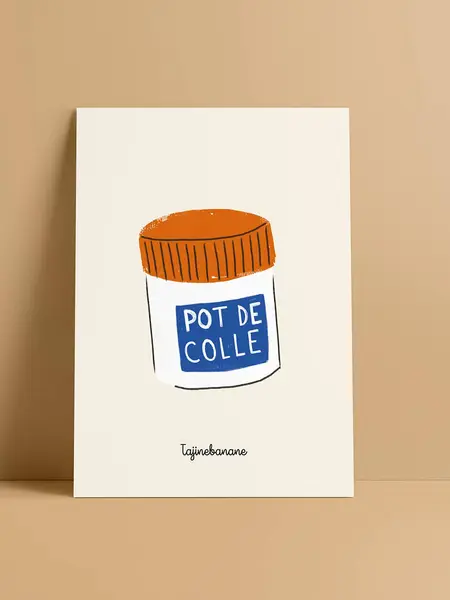 La mini affiche pot de colle - Tajinebanane